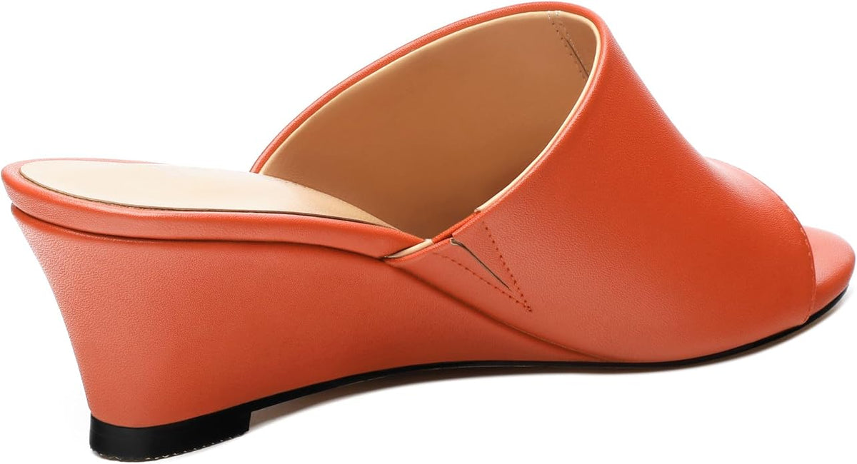Wedge Sandals for Women Open Toe Wedge Heels Womens Matte High Heel Sandal - Image 5