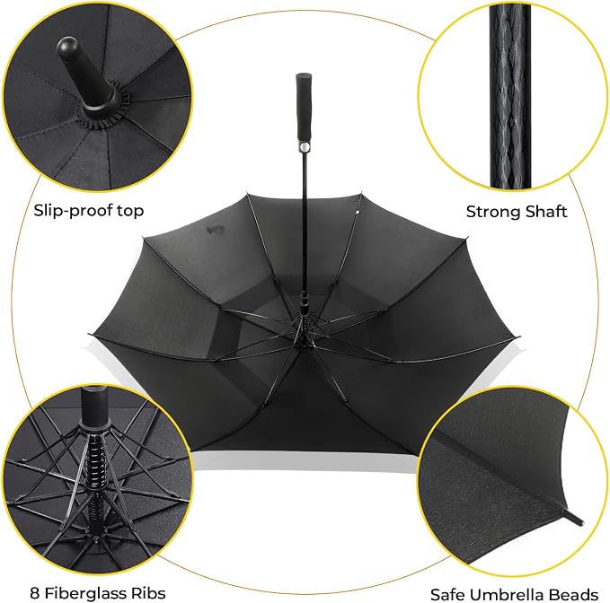 LLanxiry Automatic Open Golf Umbrella 54/62/68/72 Inch, Extra Large Windproof - Image 4