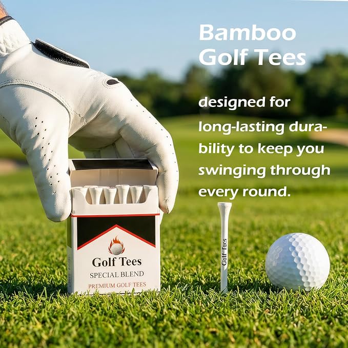 Premium Bamboo Golf Tee 83mm Tees | Golf Gifts - Image 3