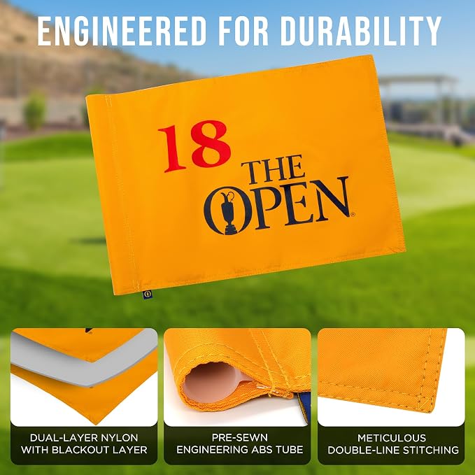 Standard TheOpen Golf Flag, Tube Insert, 14x20 Inch 420D Nylon Dual-Sided - Image 5
