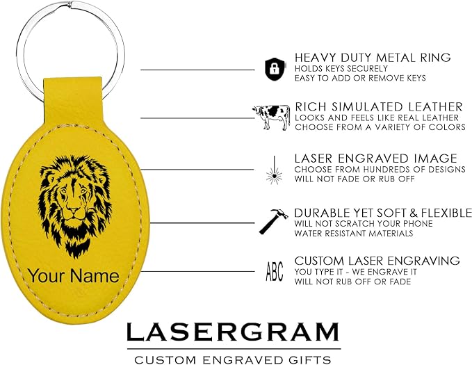 LaserGram Oval Keychain, Water Polo, Personalized Engraving Included - Image 4