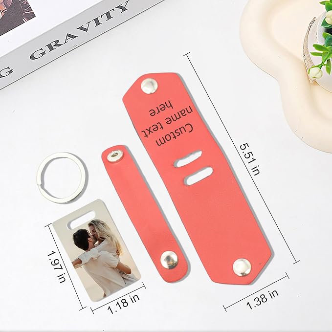 Custom Keychains with Picture Personalized Photo Logo Text Customized Key Chain - Image 3