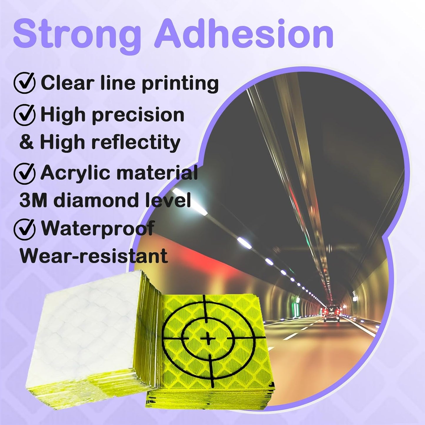 100PCS 30MM /40MM/ 50MM/ 60MM Reflector Targets for Total Stations Green