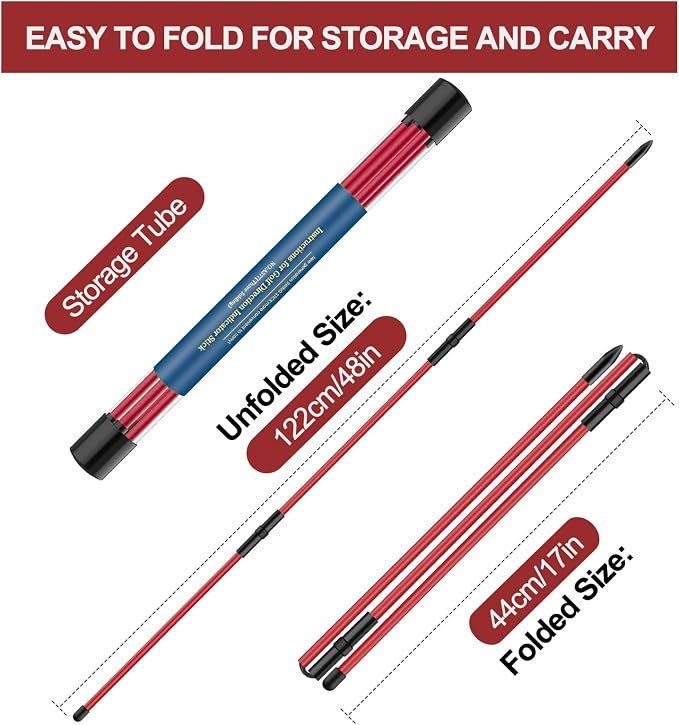 Golf Alignment Sticks 2 Pack, Golf Alignment Rods Upgraded 48" Collapsible Golf - Image 5