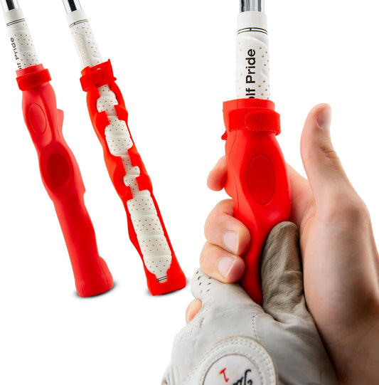 Golf Swing Trainer, Golf Grip Training Aid for Correct Hand Positioning, Removable Swing Grip Attachment That Fits All Clubs, Golf Grip Corrector