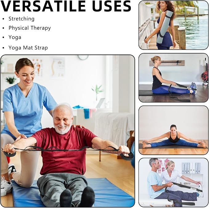 Stretching Strap Yoga Strap Physical Therapy - Image 2