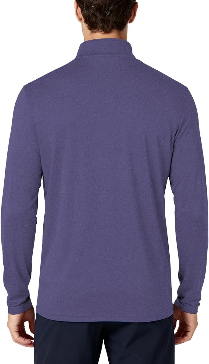 Mens Long Sleeve Shirts Quarter Zip Pullover UPF 50+ Sun Protection Wicking - Image 3