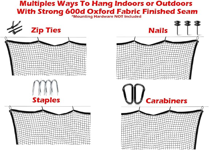 10ft, 20ft Strong Durable Frequent Use Multi-Sports Barrier Net - Image 5