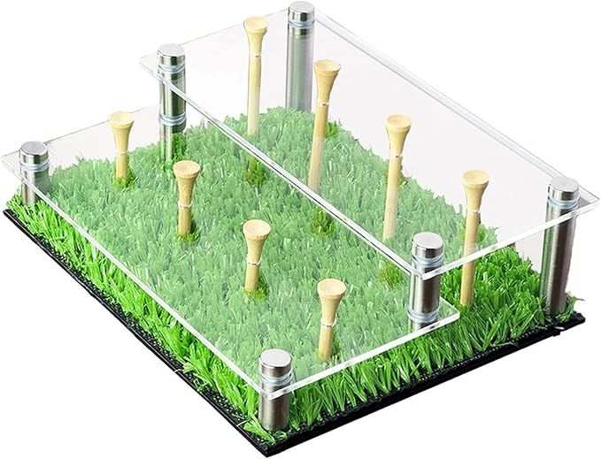 Golf Ball Display Case, Sport Balls Rack Holds 8 Golf Balls 2 Tier Acrylic - Image 5