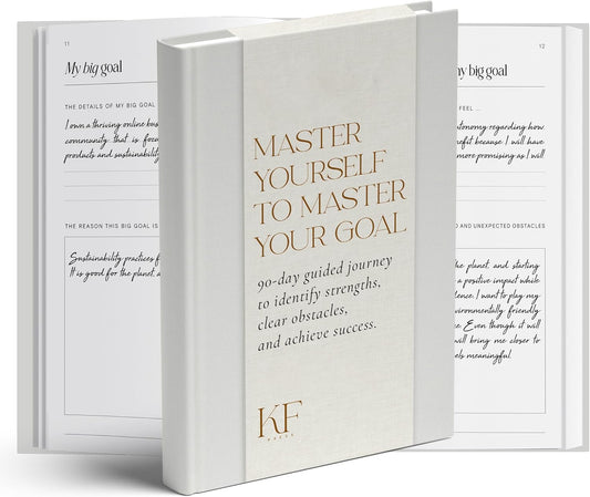 90 Day Goal Setting Journal & Undated Planner - Guided Productivity Journal with Weekly Self Reflection, Goal Tracker, and Prompts for Personal Development & Self-Improvement