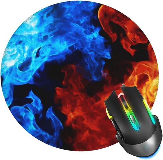 Fire Mouse Pad, Stitched Edge Mousepad by ZUIDSYI