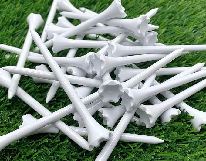 TRUESTRIKE Premium USA Golf Tees – 100-Pack Durable 3¼" / 2¾" Plastic Tees – - Image 3
