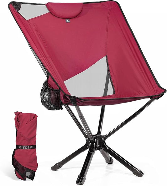 Portable High Back Camping Chair by TCEK