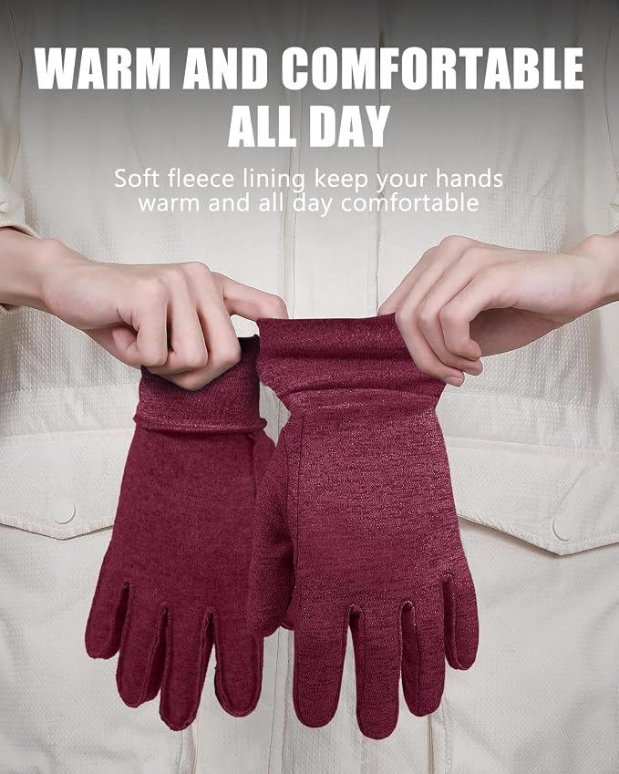 Aegend Lightweight Winter Gloves - Image 6