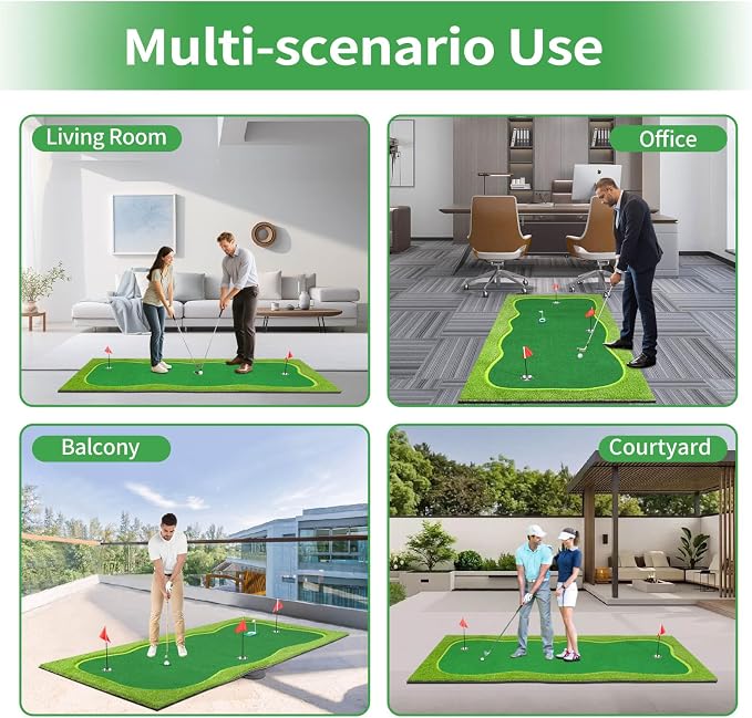 Golf Putting Green, Professional Large Practice Putting Mat - Image 6