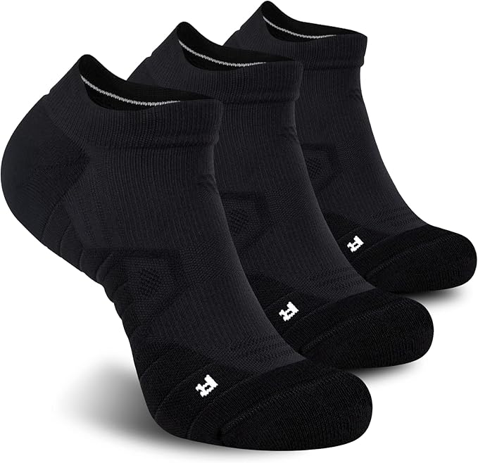 Hylaea Athletic Running Socks Cushion Padded Moisture Wicking Low Cut by Hylaea