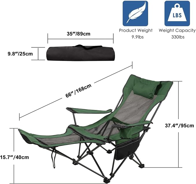 LEADALLWAY Camping Folding Chair - Image 3