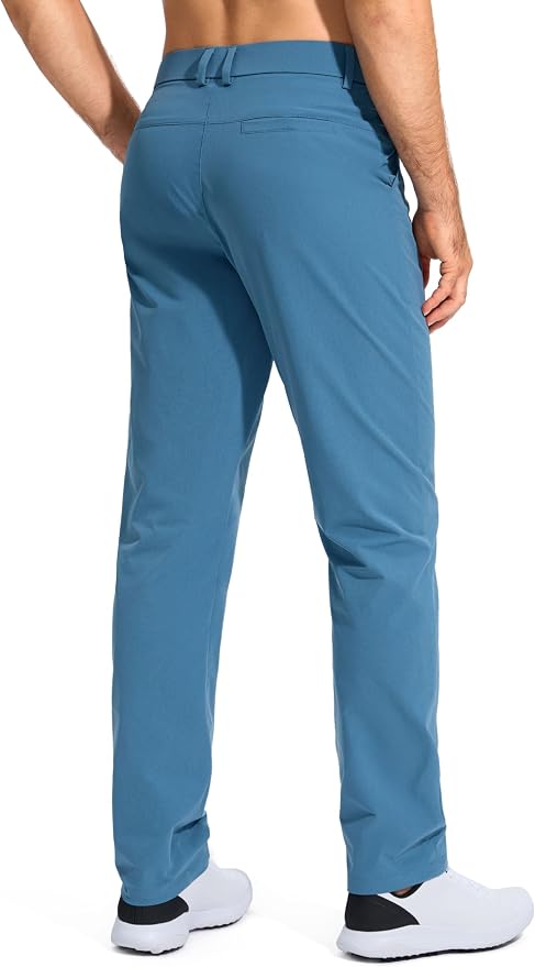 Pudolla Men's Golf Pants Stretch Work Dress Comfy Pants 30"/32"/34" Lightweight - Image 2