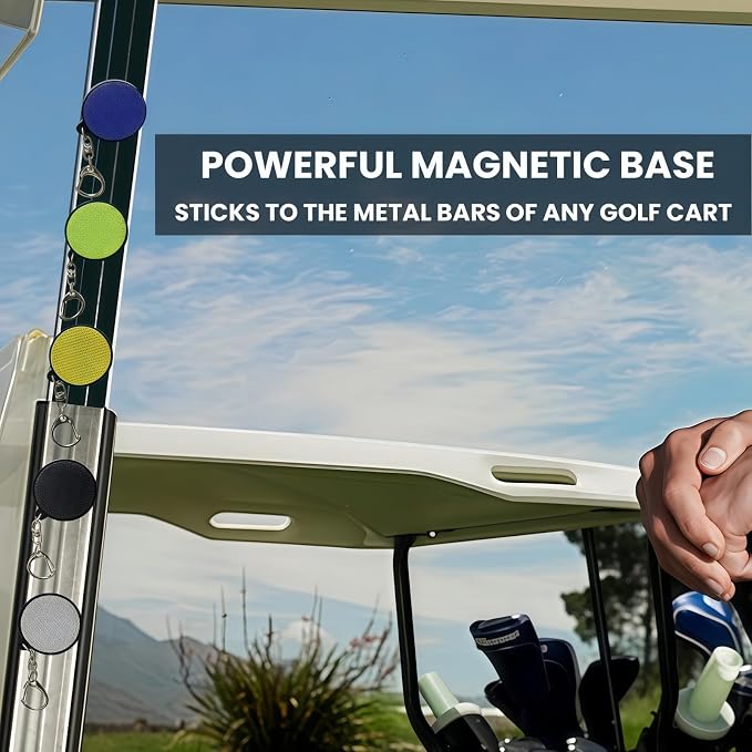 Magnetic Golf Glove Holder Clip – Strong Neodymium Magnet & Grip Pad – Attaches - Image 2