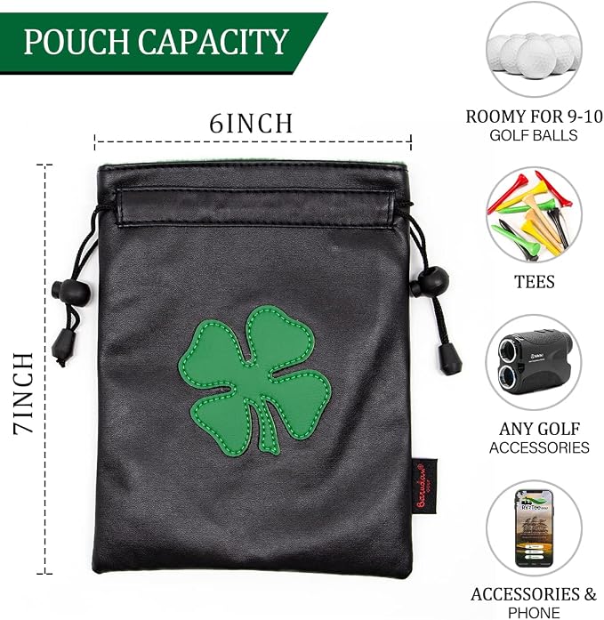 Golf Valuables Pouch, Golf Bag Pouch - Image 3