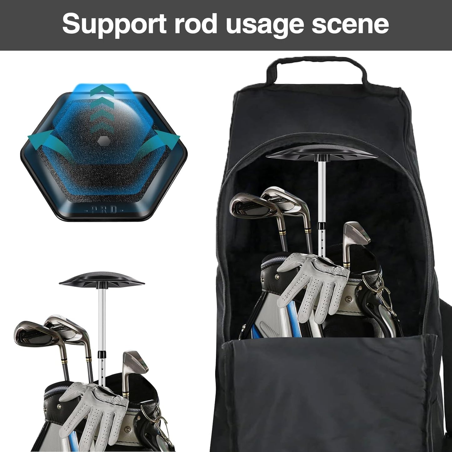 JANUS Golf Travel Bag Support Rod，golf stiff arm