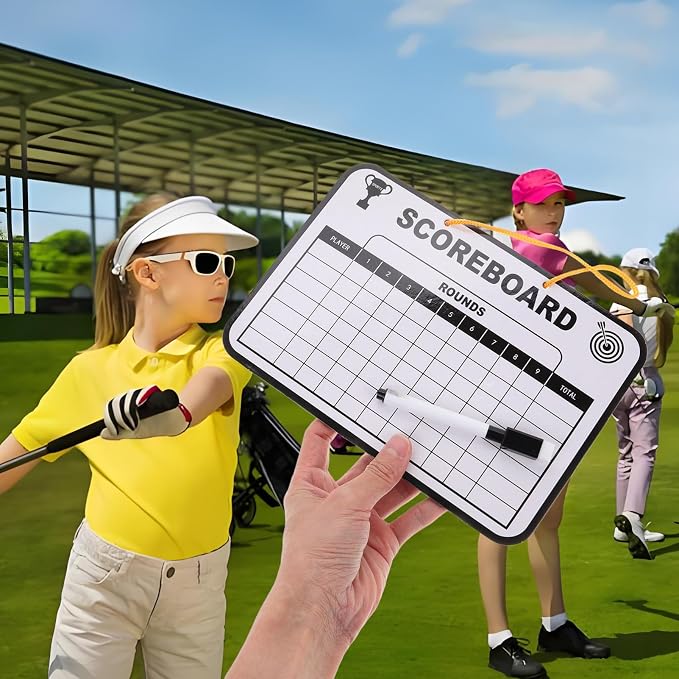 TOYANDONA 1Set Multi Use Golf Score Writing Board Double Sided Dry Erase - Image 5