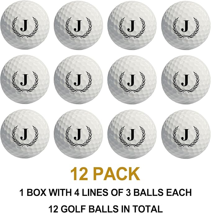 Personalized Golf Balls Gifts for Men, Unique Initial on Golf Balls, Custom - Image 4