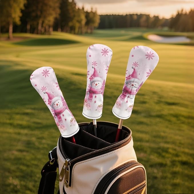 Golf Club Head Covers for Club Protective, Waterproof PU Leather Driver Fairway - Image 3