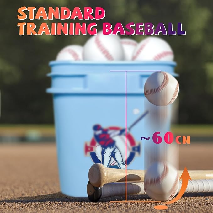 12 Pack Standard Size T-Ball Training Baseballs - Image 5