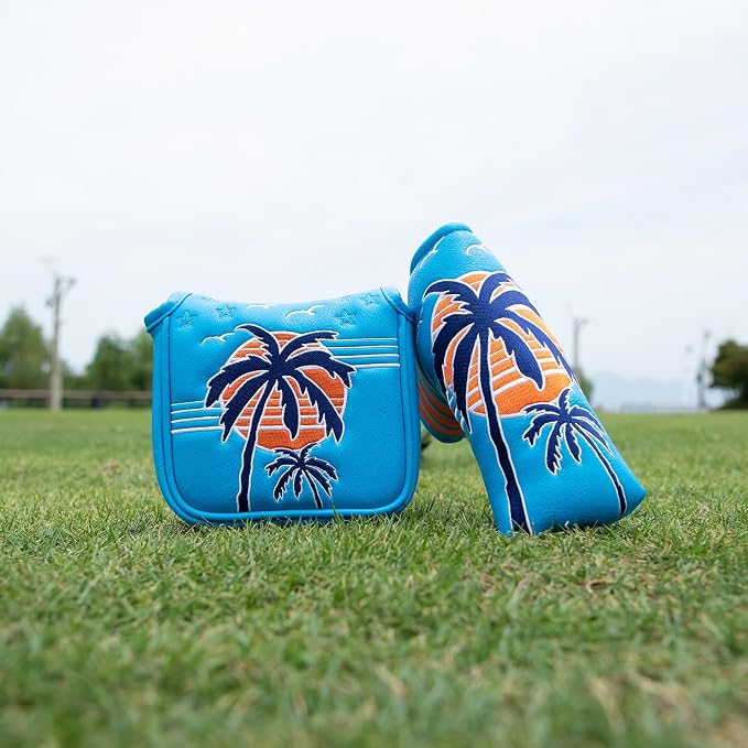 Montela Golf Club Covers Summer Coconut Tree Golf Putter Cover Driver Cover - Image 6