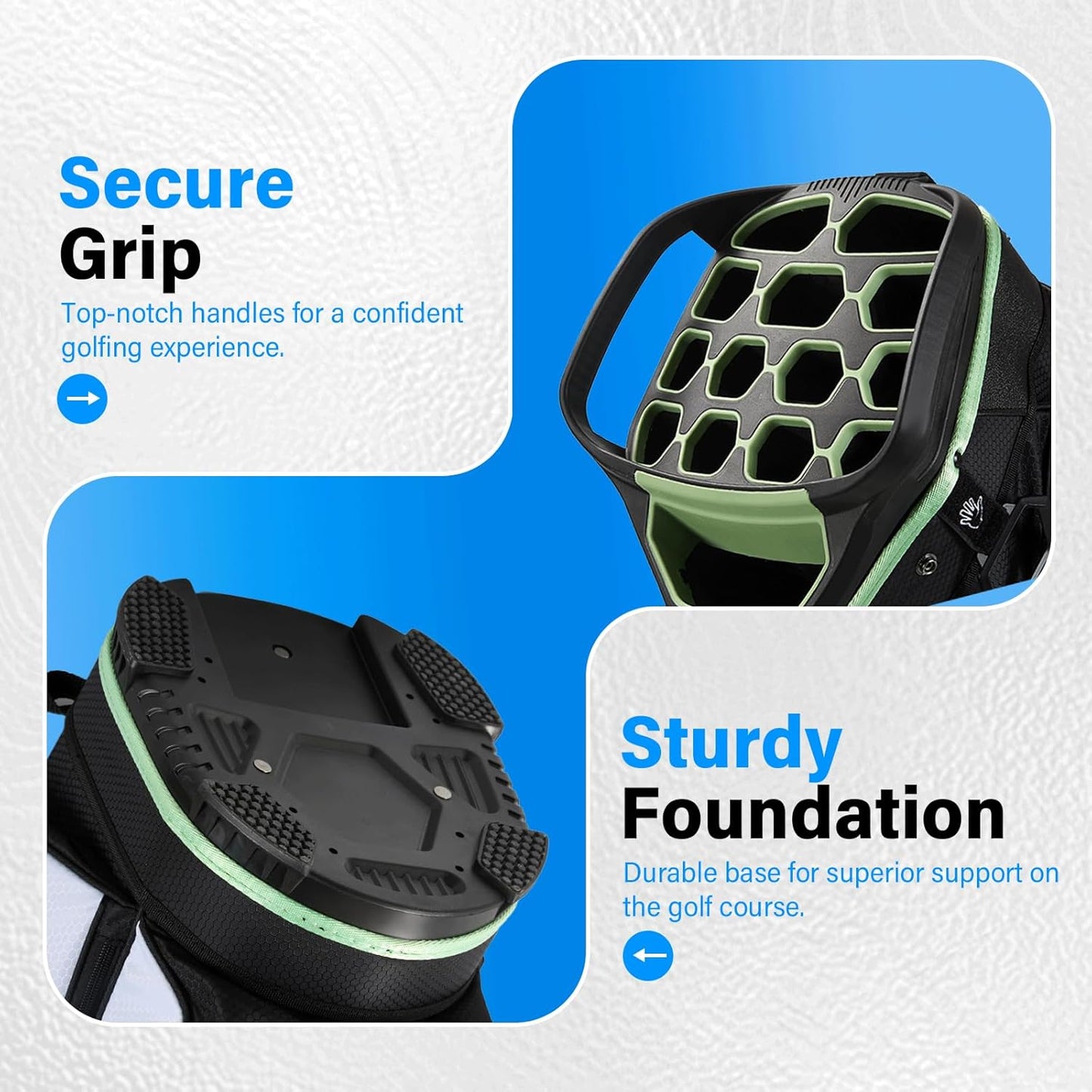 14-Way Golf Cart Bag, Full Length Premium Golf Bag for Men with Cooler Pocket, Handles and Rain Cover