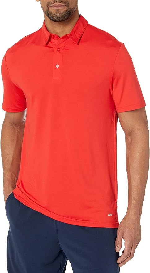 Amazon Essentials mens Slim-Fit Quick Dry Tech Stretch Lightweight Golf Polo by AmazonEssentials