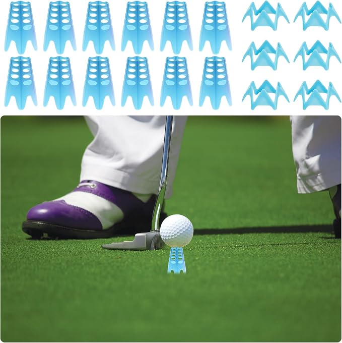Golf Simulator Tees, Plastic Indoor Golf Mat Tees Practice Turf and Driving - Image 6