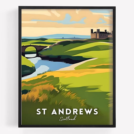 Golf Course Premium Giclee Fine Art Prints by VintBo
