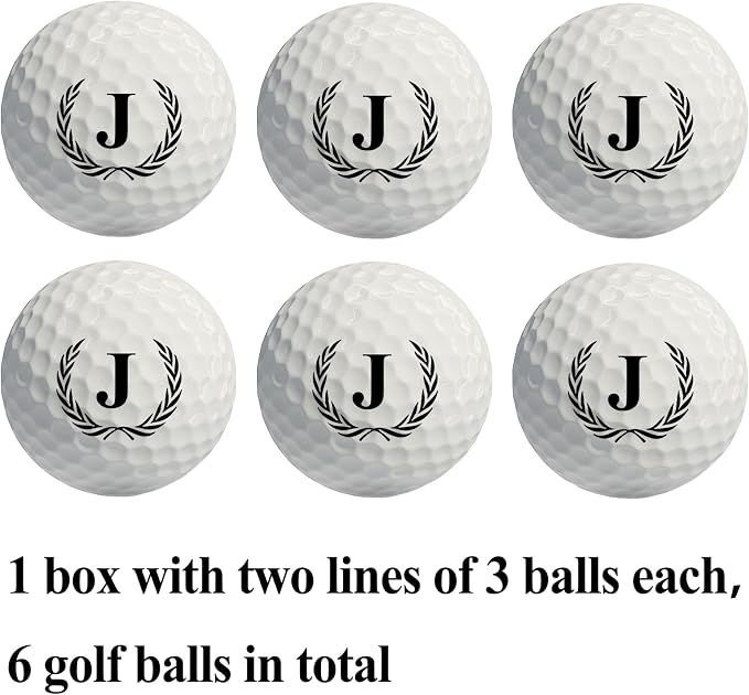 Golf Gifts for Men, Unique Initial on Personalized Golf Balls - Image 3