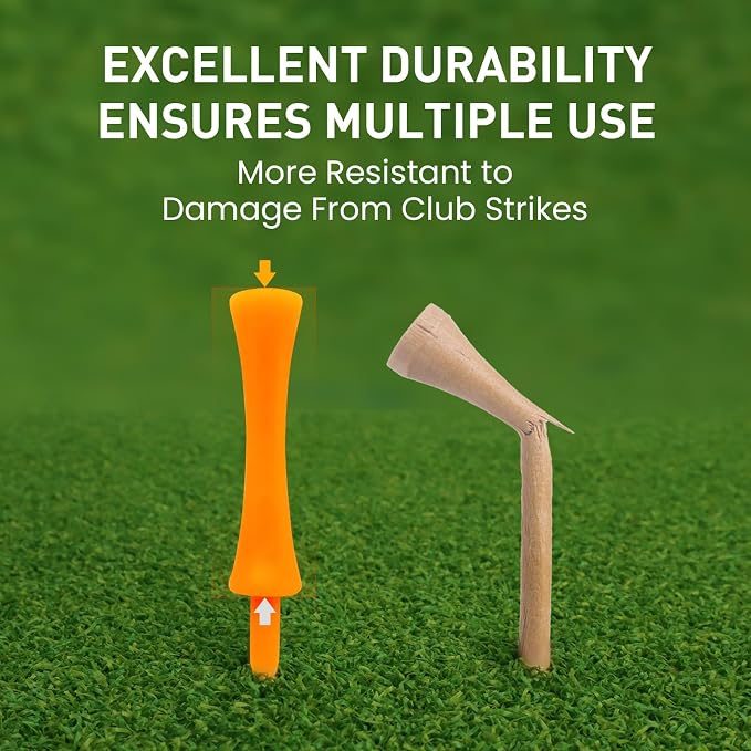 Plastic Golf Castle Tees Step Down Value 200 Count, Unbreakable Mixed or Same - Image 4