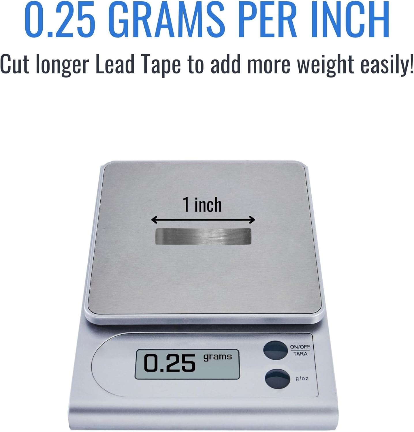 1/4 × 197 Inch Lead Tape for Tennis Racquet Golf Club Pickleball Paddle Racket Head Lead Weight Lead Weighted Strips Roll 0.25 Gram/Inch