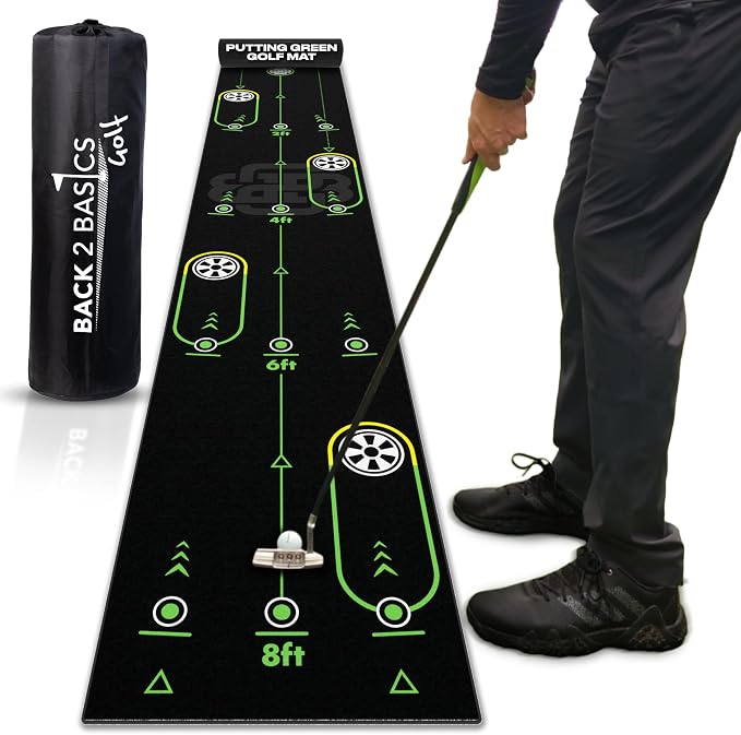 Back 2 Basics 10ft Golf Putting Mat by BACK2BASICSGOLF