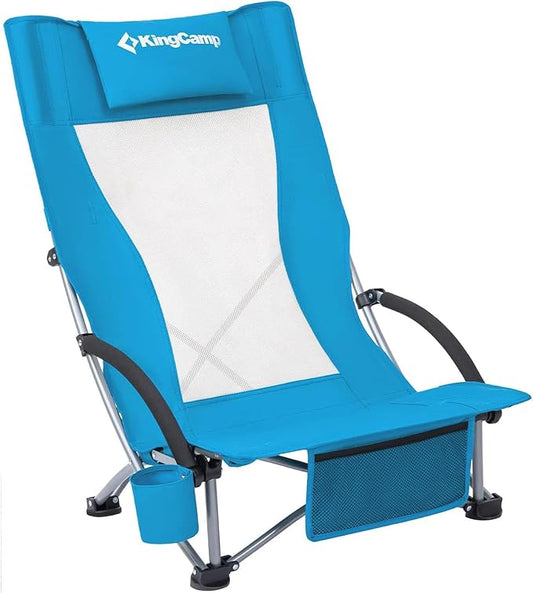 KingCamp Low Beach Chairs, Folding Portable Chair by KingCamp
