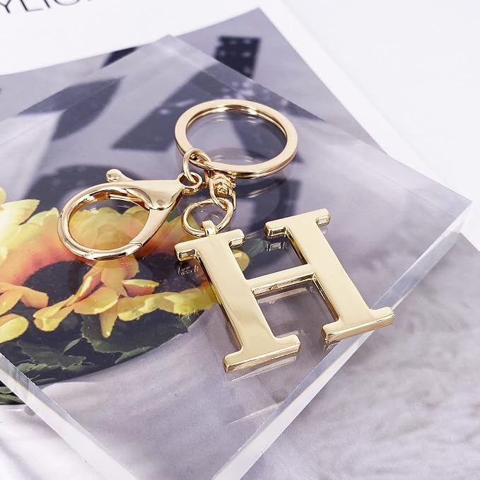 LAXPICOL Gold Letter A-Z Keychain - Image 4