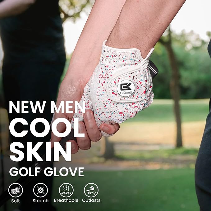 Golf Gloves Men Right Handed Golfer Left Hand Leather Stylish Value 2 Pack - Image 7