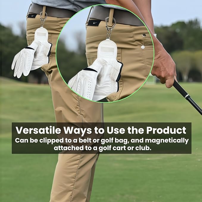 Magnetic Golf Glove Holder Clip – Strong Neodymium Magnet & Grip Pad – Attaches - Image 6