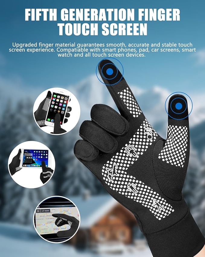Aegend Lightweight Winter Gloves - Image 2