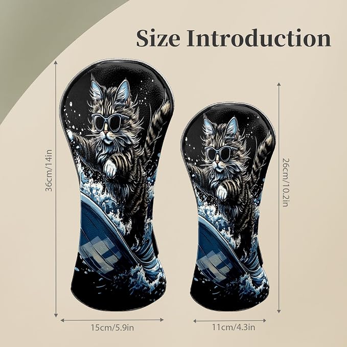 Premium Leather Golf Club Headcovers, - Image 3