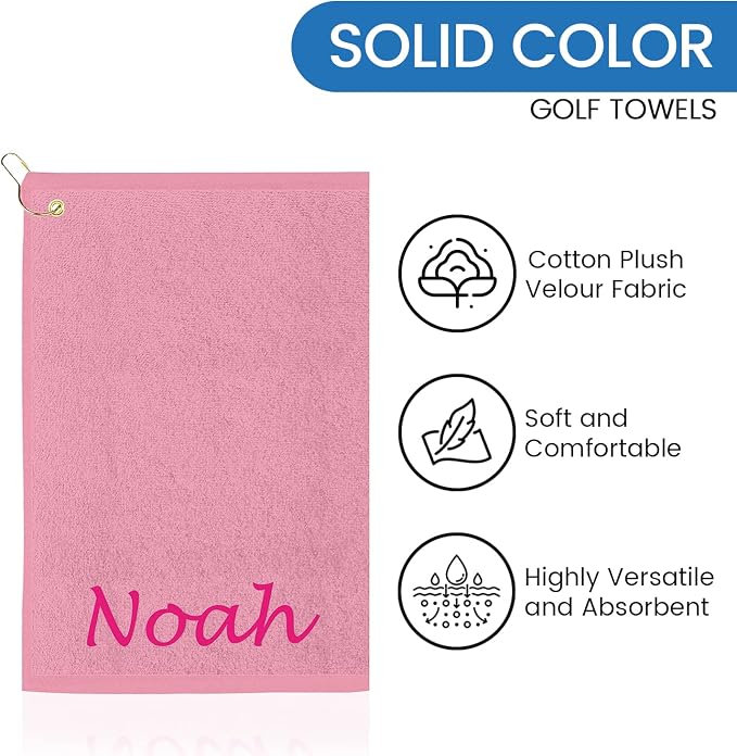 Personalized Passion Golf Towel - Image 3