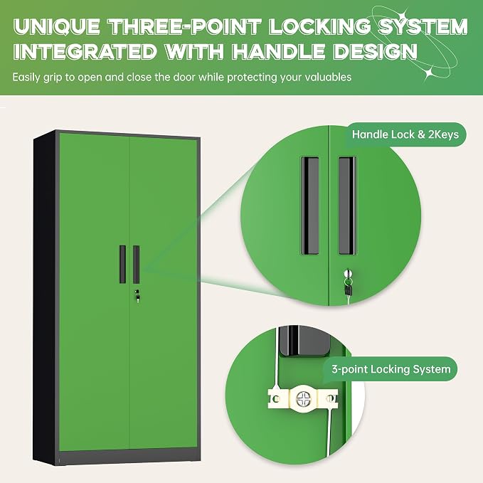 INTERGREAT Metal Storage Cabinet, Locking Tool Cabinets - Image 5