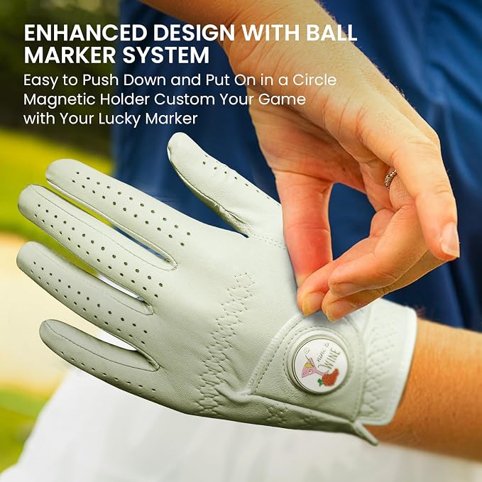 FINGER TEN Golf Gloves Women All Premium Cabretta Leather 1 Pack, Soft - Image 4