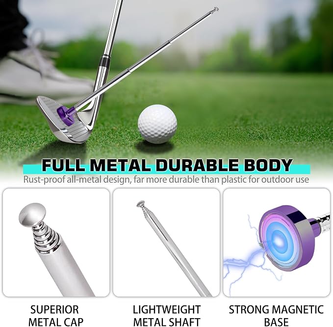 Golf Alignment Rods, 7 Length Adjustments - Image 6