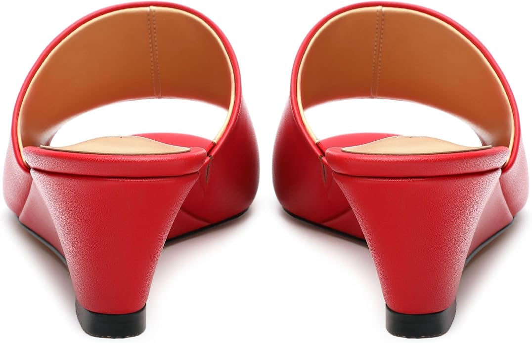 Wedge Sandals for Women Open Toe Wedge Heels Womens Matte High Heel Sandal - Image 4