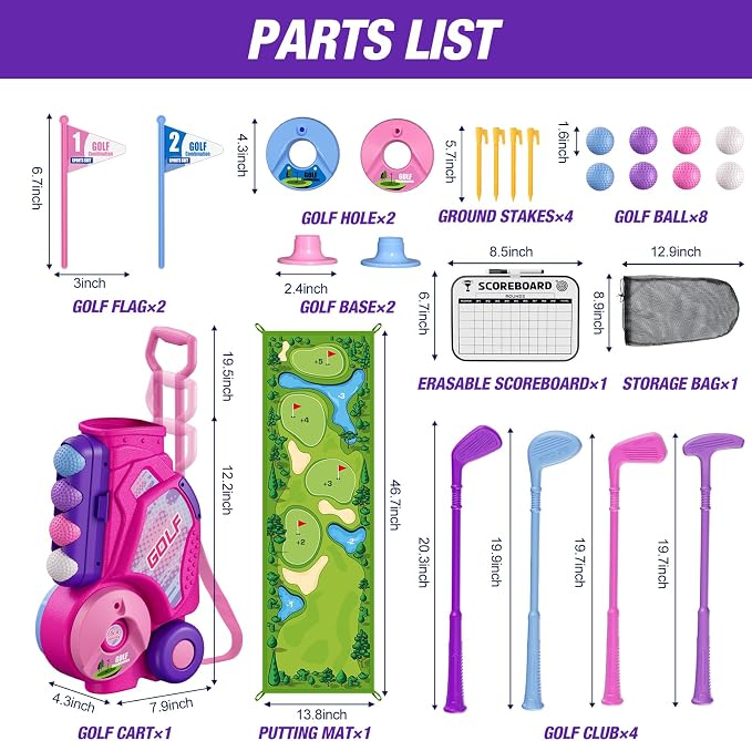 Toddler Golf Set 2-4 Years, Kids Golf Club - Image 8
